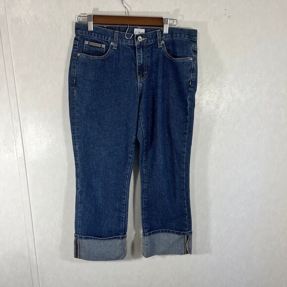 Calvin Klein Women's Jeans Cropped Cuffed Size 8 - Picture 2 of 6